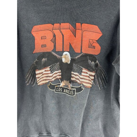 Anine Bing Vintage Eagle Crewneck Sweatshirt LA Las Angeles Size XS NEW - Picture 5 of 6